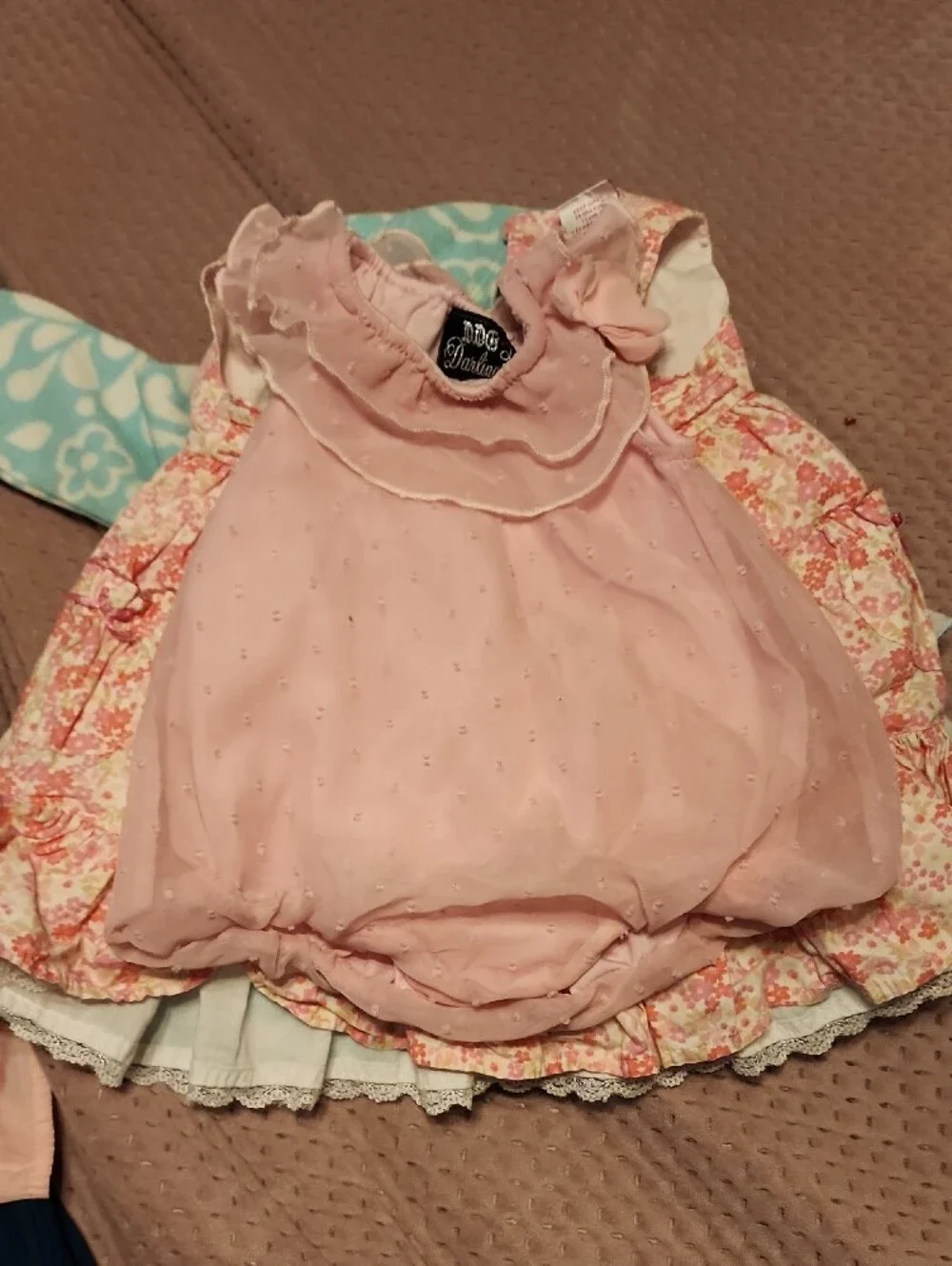 Assorted Baby Girls Dresses and Rompers - Pink, Aqua, White, Floral